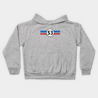 Herbie 53 Classic Racing Car 1963 Circle Logo #4 Kids Hoodie